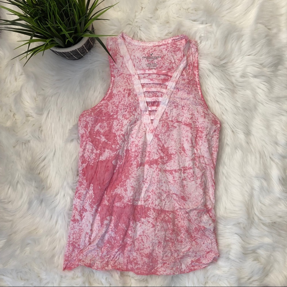 American Eagle Pink Tank Top size M
